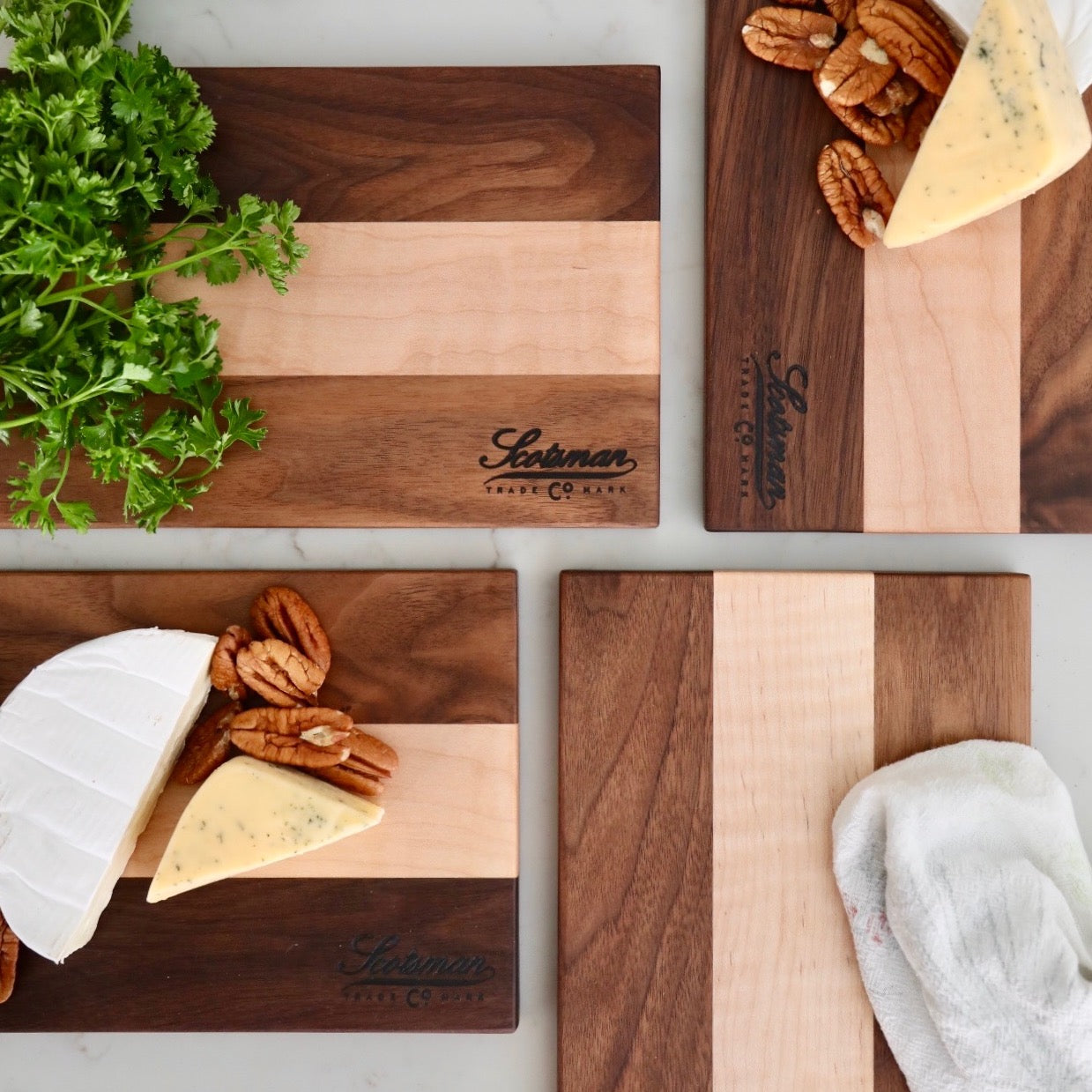 Curly Maple/Walnut offers serving board