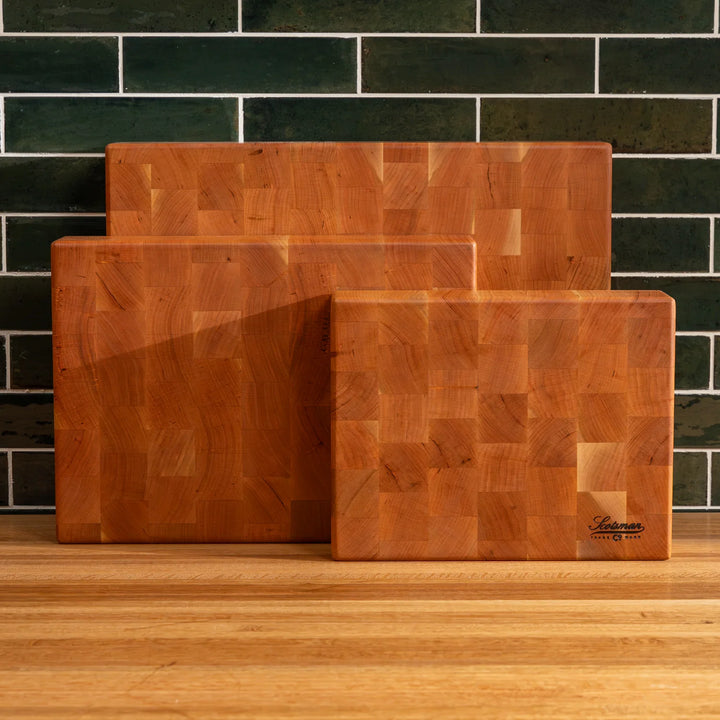 Cherry End Grain Rectangle Butcher Block