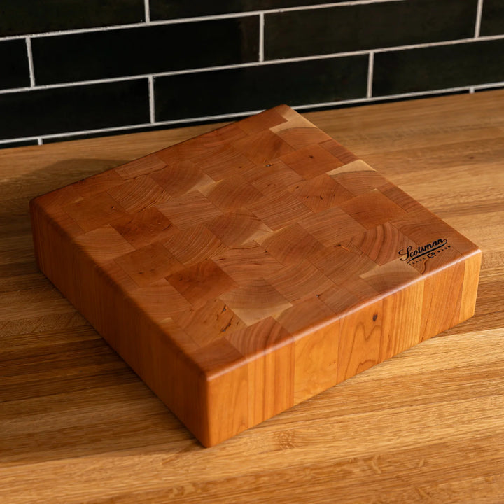 Cherry End Grain Square Butcher Block