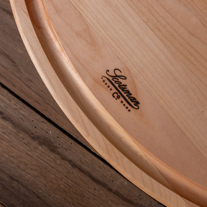 Maple Oval Grilling Board with Handles