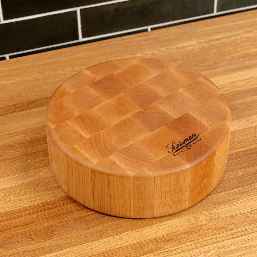 Maple End Grain Round Butcher Block