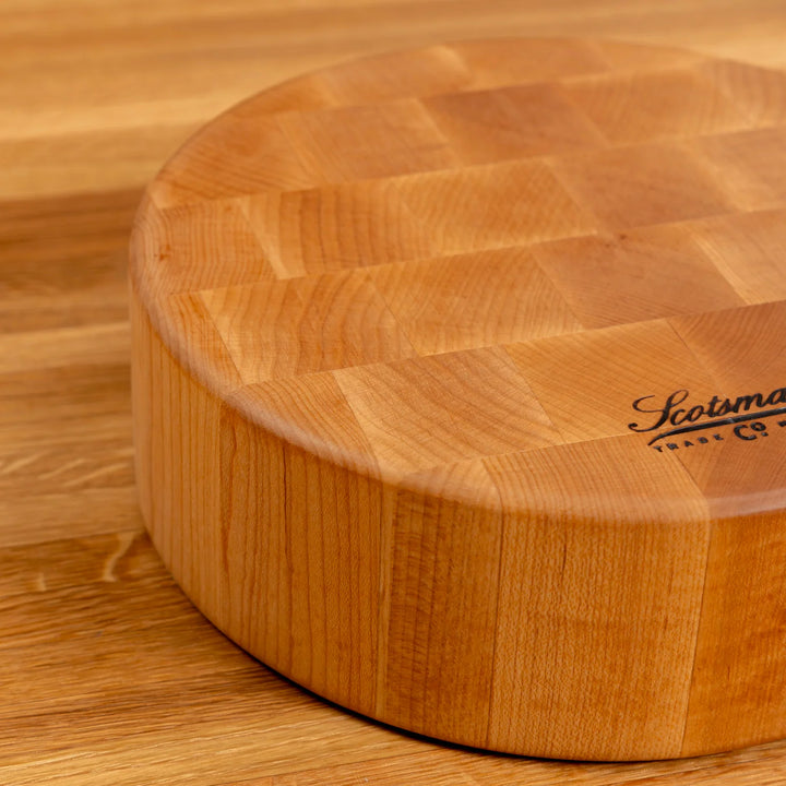 Maple End Grain Round Butcher Block