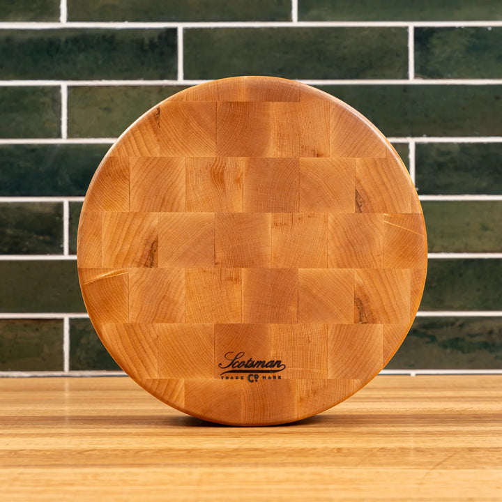 Maple End Grain Round Butcher Block