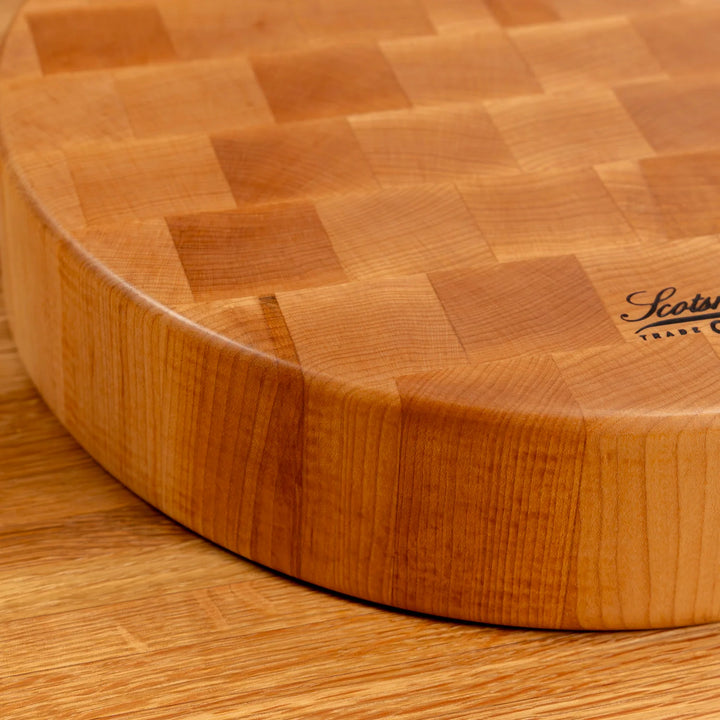 Maple End Grain Round Butcher Block