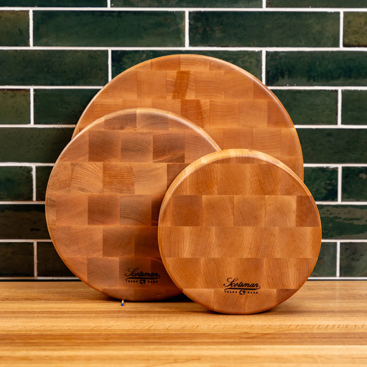 Maple End Grain Round Butcher Block