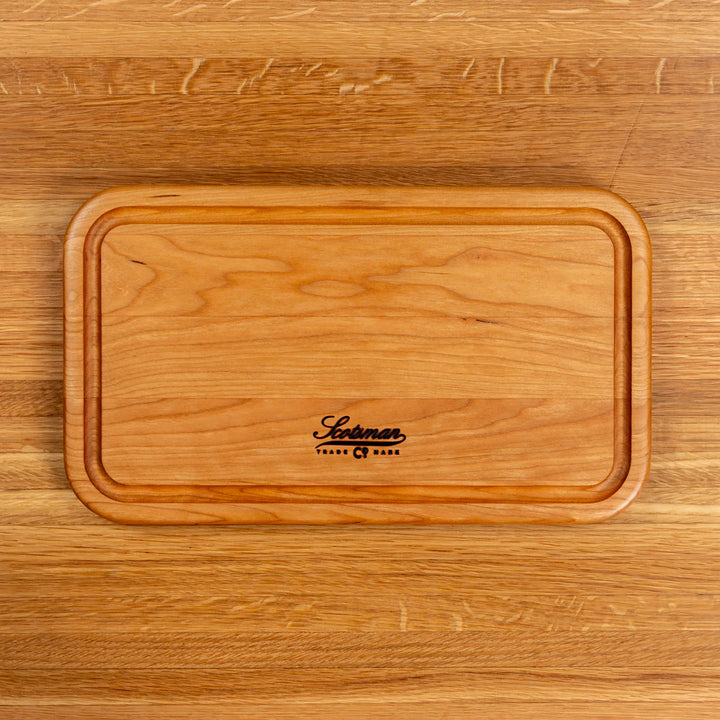 Cherry Rectangle Serving Board with Juice Groove