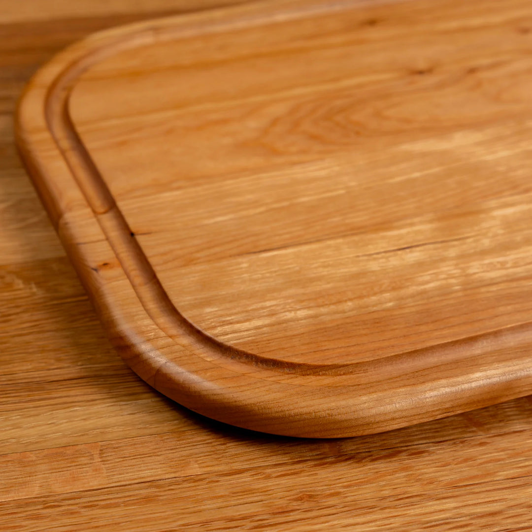 Cherry Rectangle Serving Board with Juice Groove