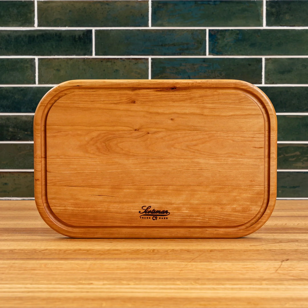 Cherry Rectangle Serving Board with Juice Groove