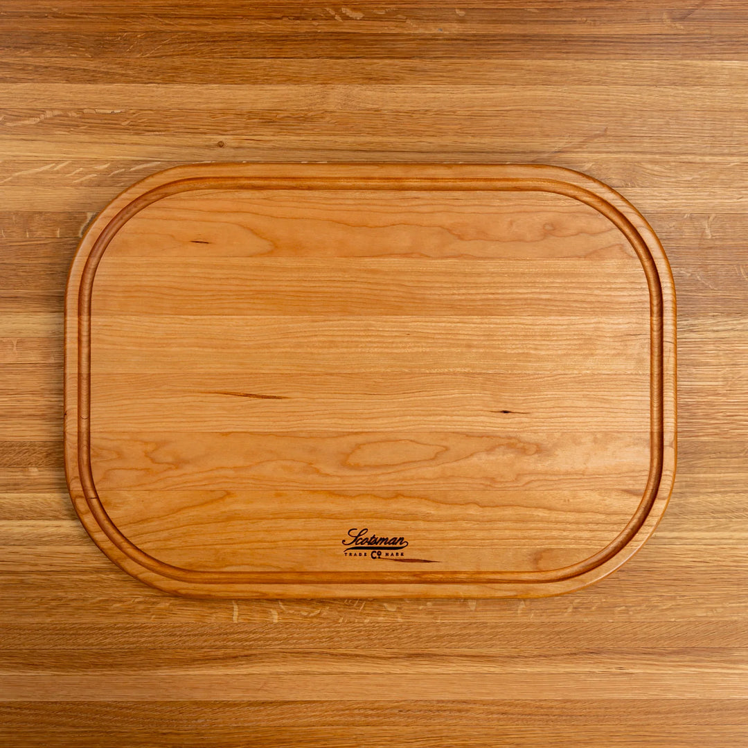 Cherry Rectangle Serving Board with Juice Groove