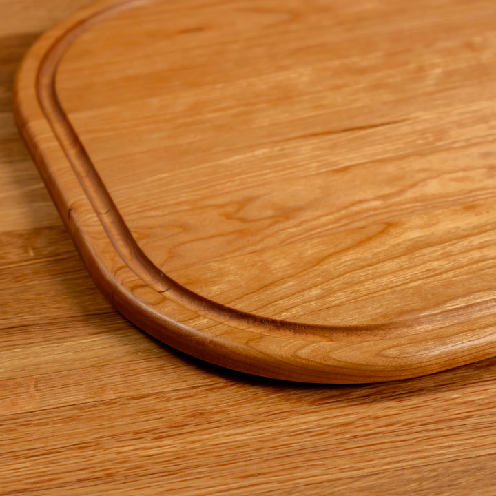 Cherry Rectangle Serving Board with Juice Groove