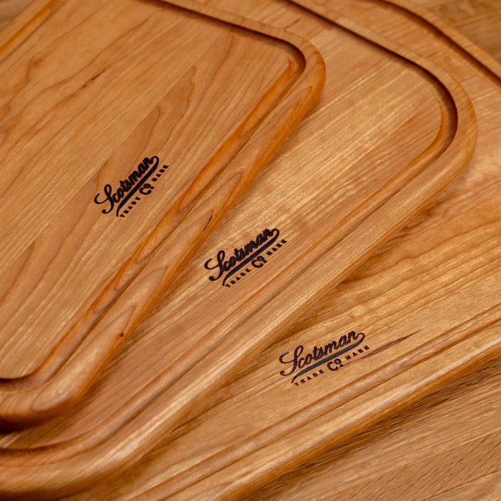 Cherry Rectangle Serving Board with Juice Groove