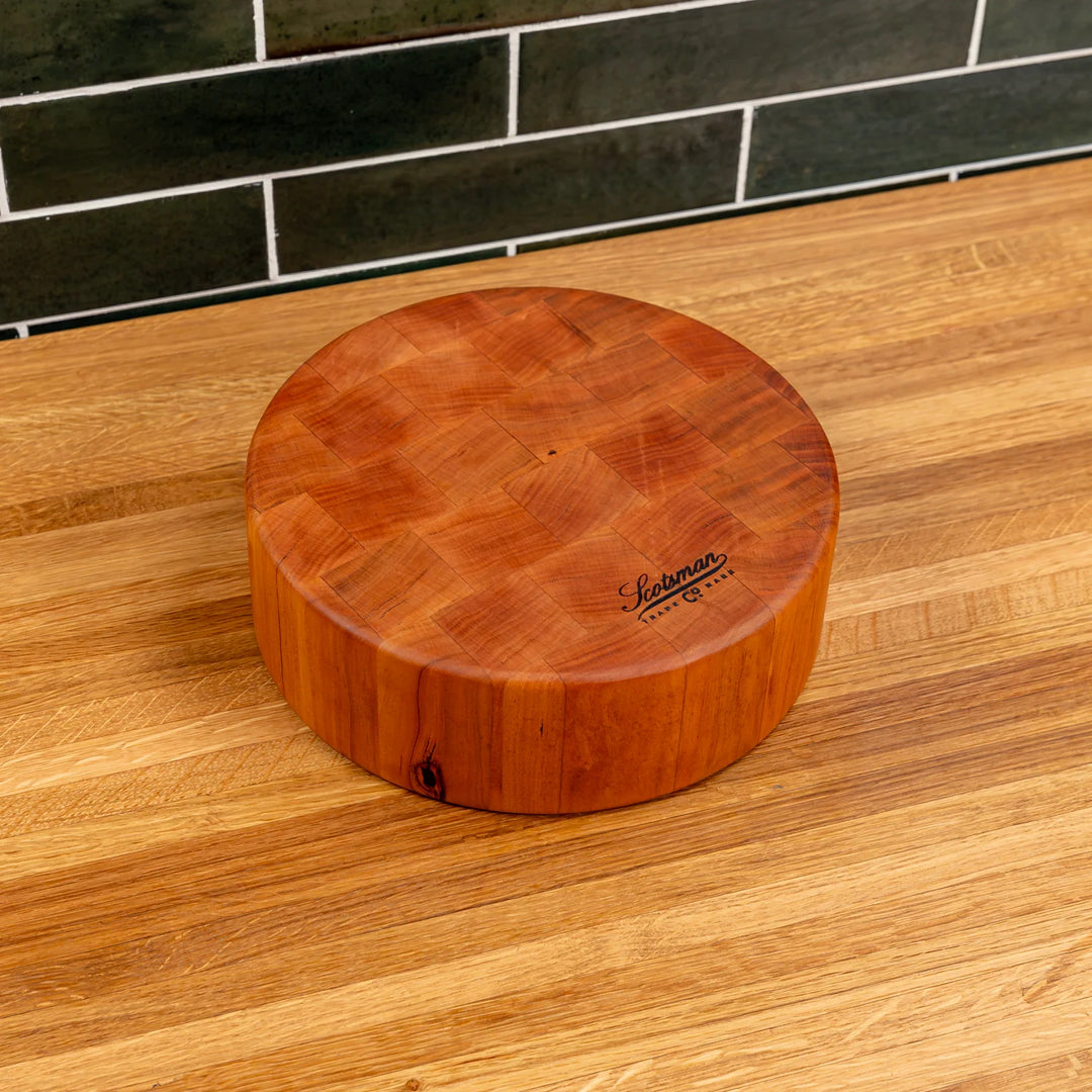 Cherry End Grain Round Butcher Block