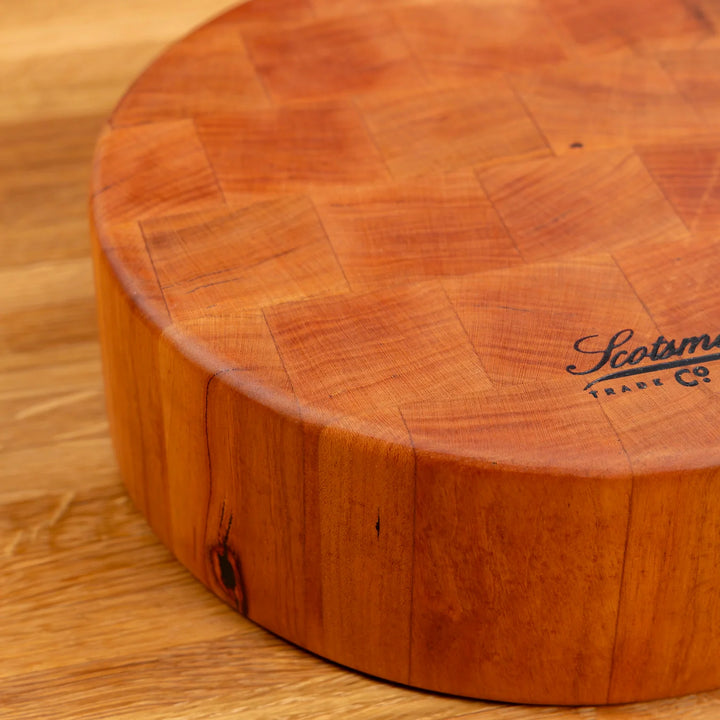 Cherry End Grain Round Butcher Block