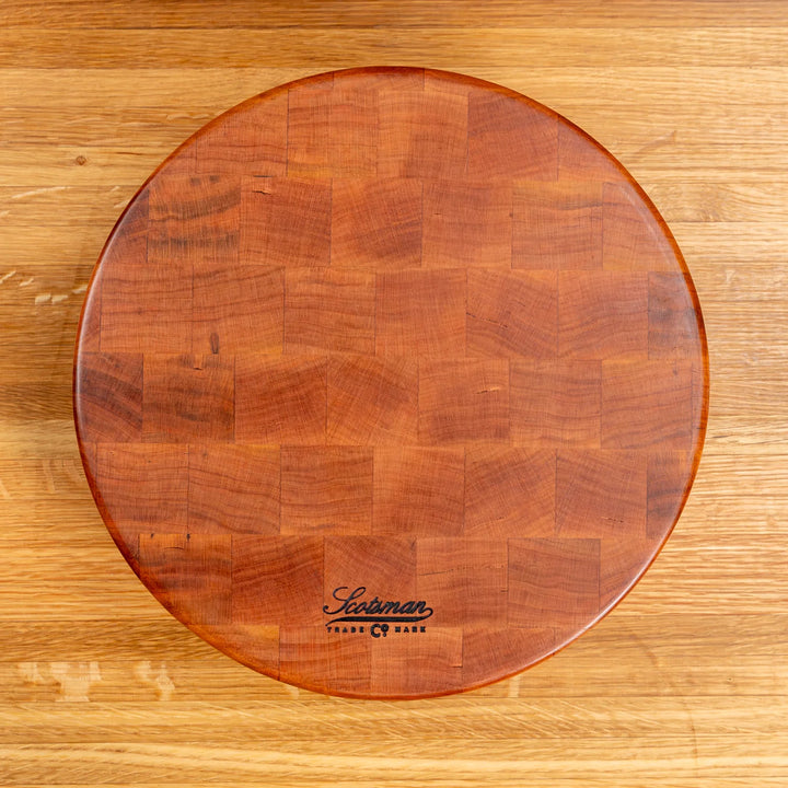 Cherry End Grain Round Butcher Block