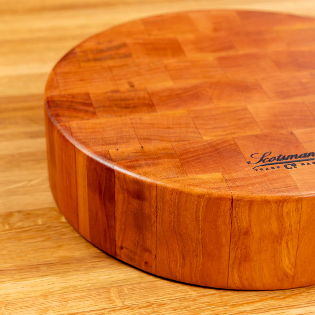 Cherry End Grain Round Butcher Block