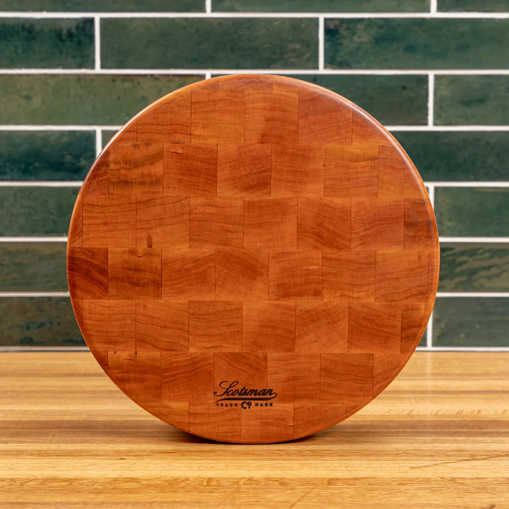 Cherry End Grain Round Butcher Block