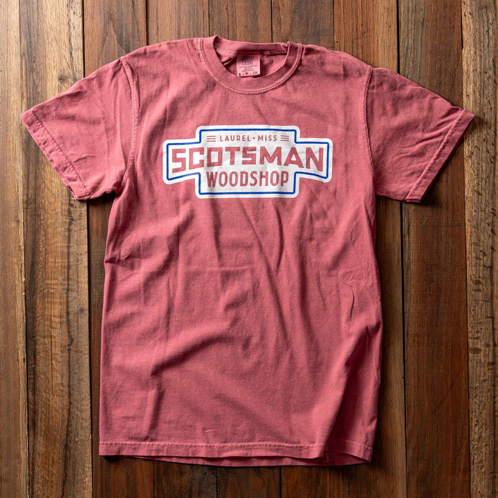 Scotsman Woodshop T-Shirt (Crimson)