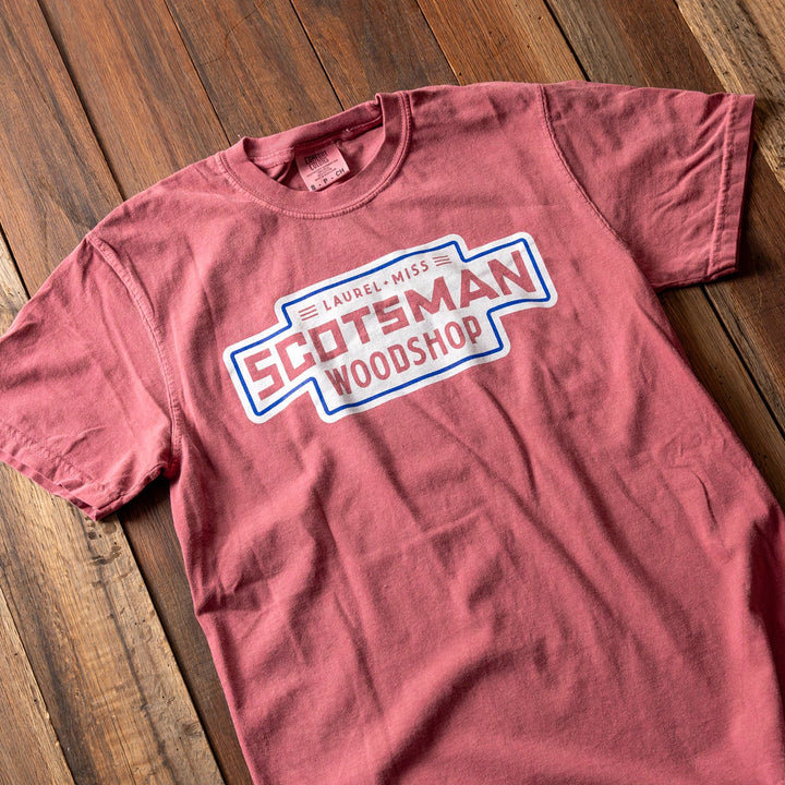 Scotsman Woodshop T-Shirt (Crimson)