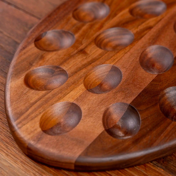 Walnut Deviled Egg Tray | 12 egg