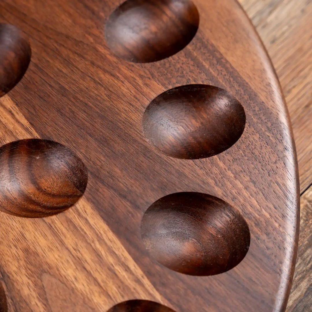 Walnut Deviled Egg Tray | 24 egg