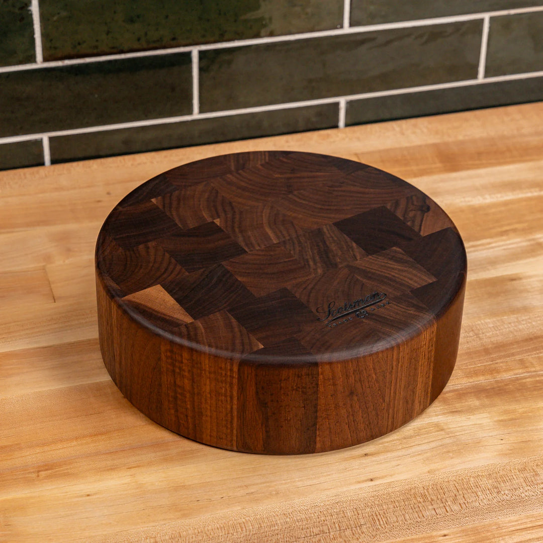 Walnut End Grain Round Butcher Block